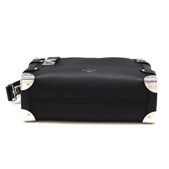 Louis Vuitton Side Trunk Grained Calfskin Leather Black - Picture 5 of 9